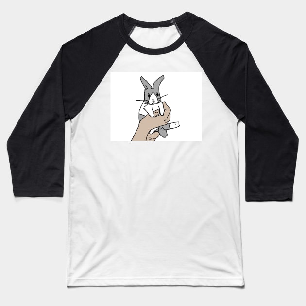 Rabbit Baseball T-Shirt by Noamdelf06